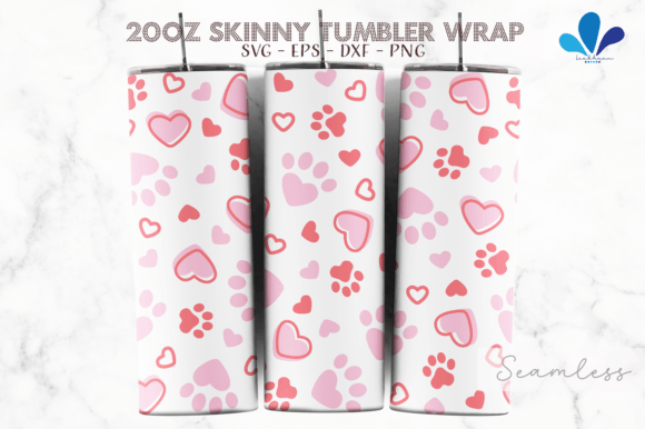 Heart Paw Print Straight Skinny SVG Wrap Review