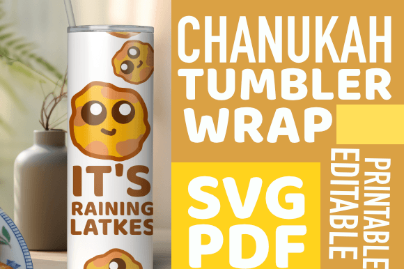 IT'S RAINING LATKES – Chanukah Graphics for Crafts