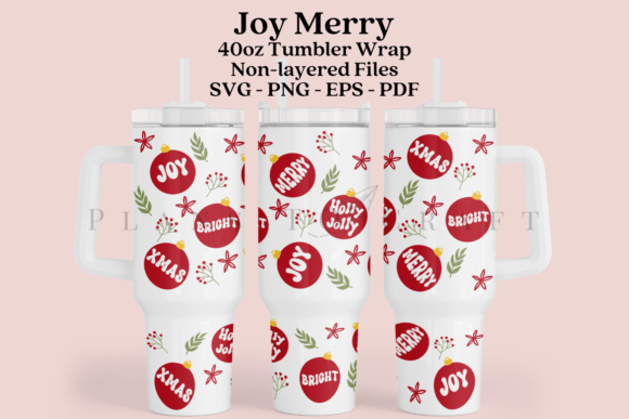 Joy Merry 40oz Tumbler Sublimation Wrap Graphics Review