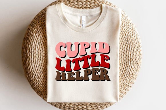 Retro Valentine's Day SVG Cupid Graphics for T-Shirt Designs
