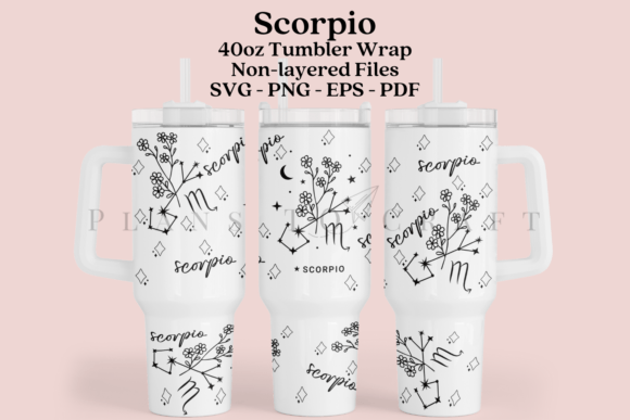 Scorpio Zodiac 40oz Tumbler Design: A Designer's Take
