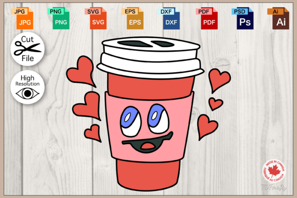 Smiling to Go Coffee Cup: Graphics & Illustrations Review