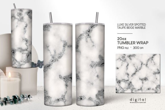 Taupe Silver Marble Tumbler Wrap: A Graphics & Crafts Review