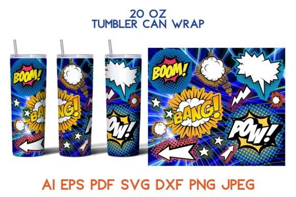Tumbler Comics Space Cinema Svg: Tumbler Wraps & Graphics