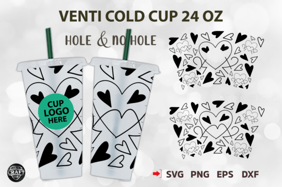 Valentine s Day Venti Cold Cup 24oz Wrap: Designer Review